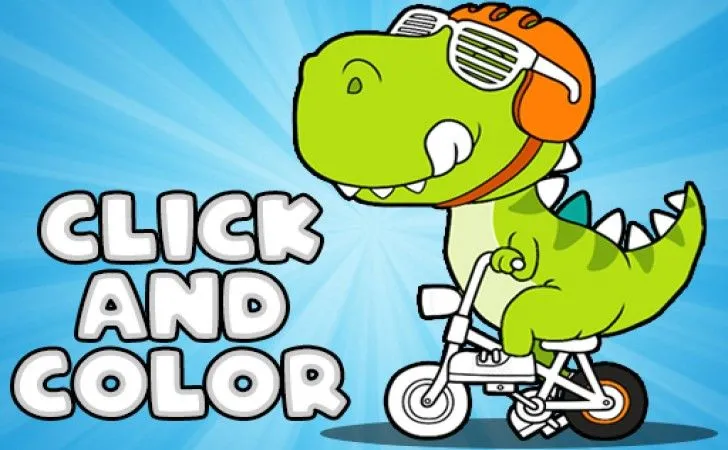 Click And Color Dinosaurs